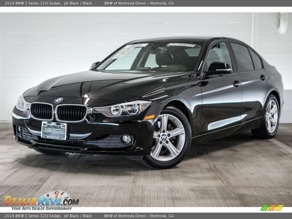 2014 BMW 3 Series 320i Sedan Jet Black / Black Photo #14