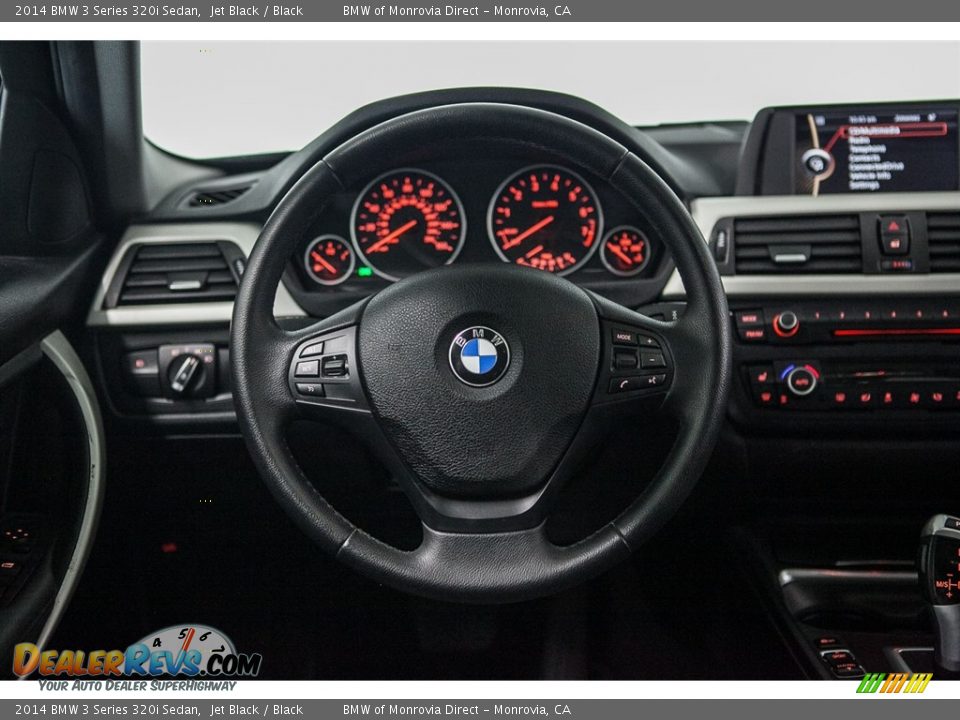2014 BMW 3 Series 320i Sedan Jet Black / Black Photo #16