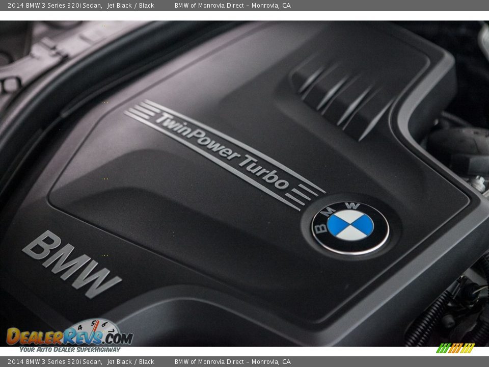 2014 BMW 3 Series 320i Sedan Jet Black / Black Photo #26