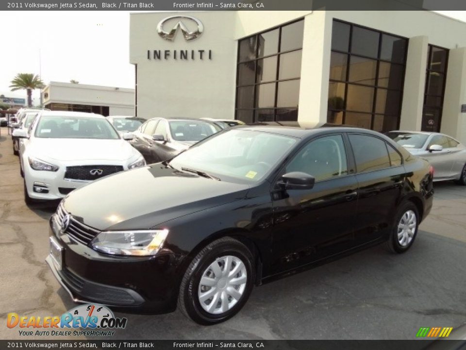 2011 Volkswagen Jetta S Sedan Black / Titan Black Photo #1
