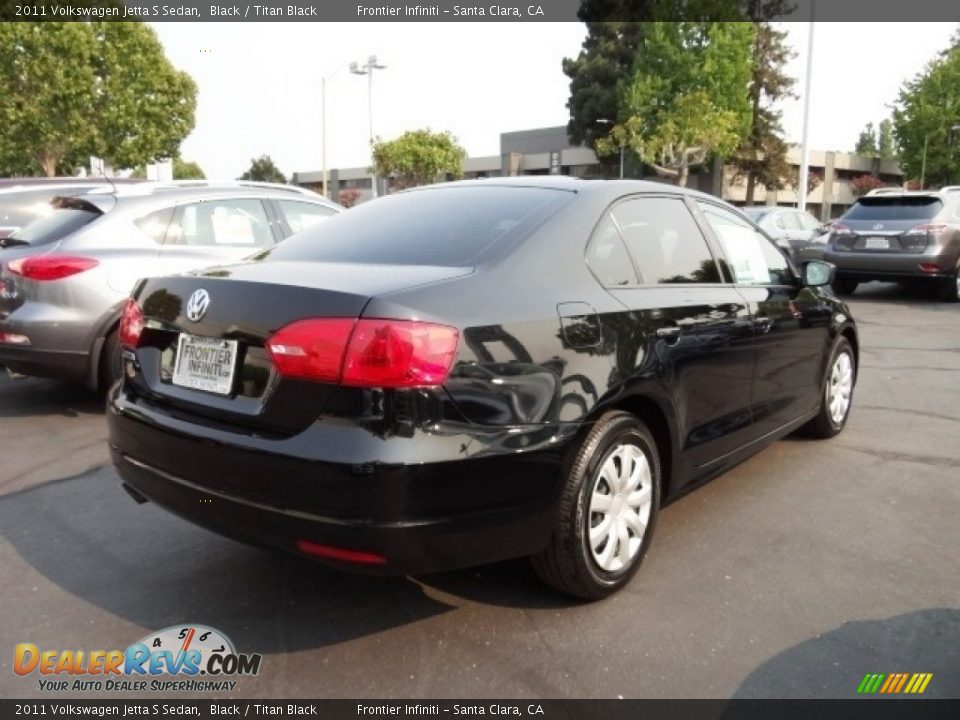 2011 Volkswagen Jetta S Sedan Black / Titan Black Photo #4