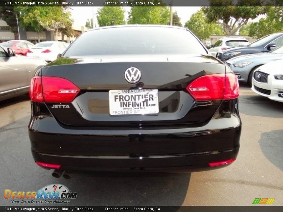 2011 Volkswagen Jetta S Sedan Black / Titan Black Photo #6