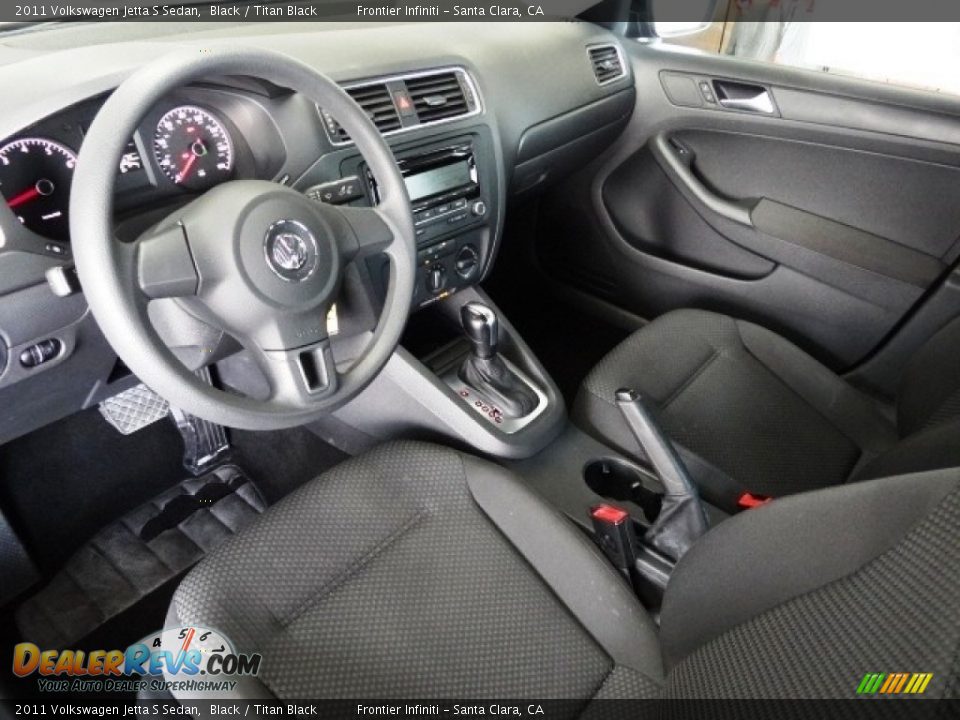 2011 Volkswagen Jetta S Sedan Black / Titan Black Photo #8