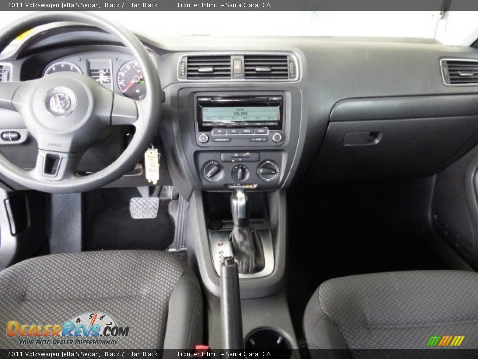2011 Volkswagen Jetta S Sedan Black / Titan Black Photo #11