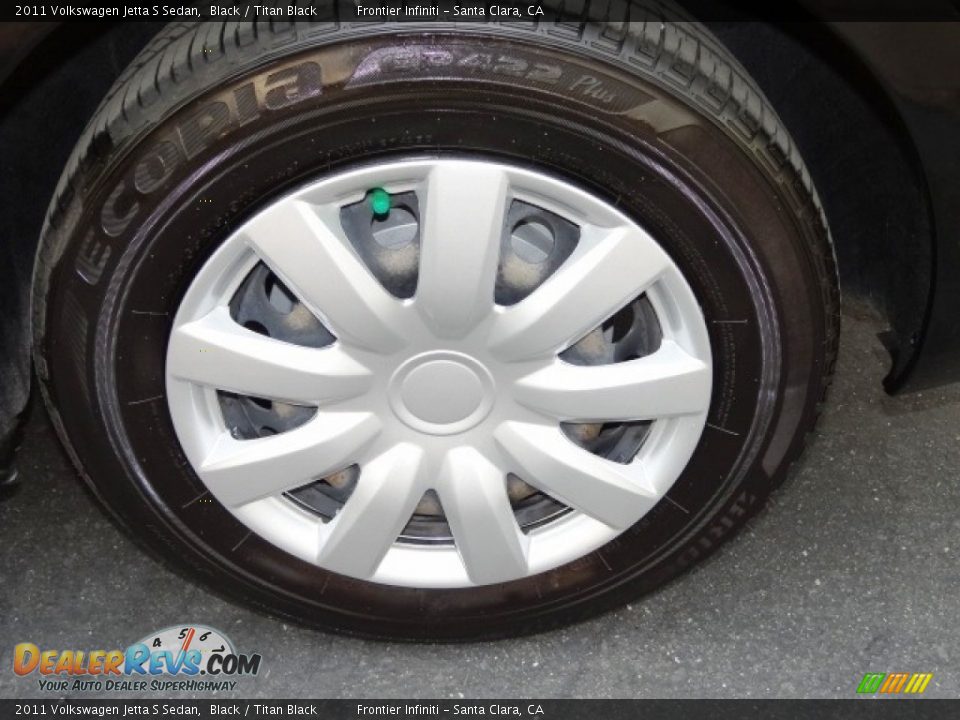2011 Volkswagen Jetta S Sedan Black / Titan Black Photo #22