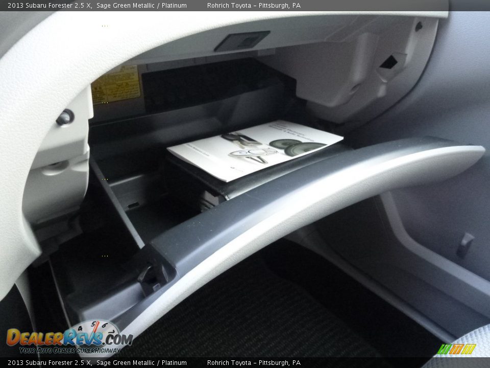 2013 Subaru Forester 2.5 X Sage Green Metallic / Platinum Photo #23