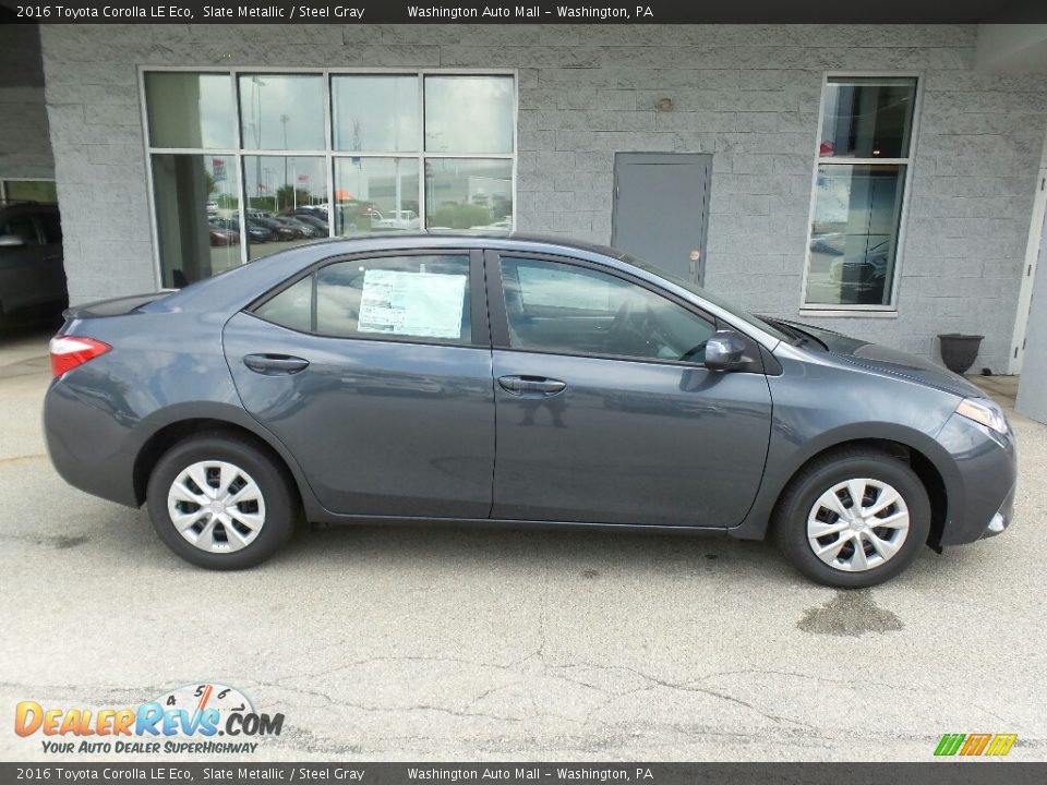 2016 Toyota Corolla LE Eco Slate Metallic / Steel Gray Photo #2