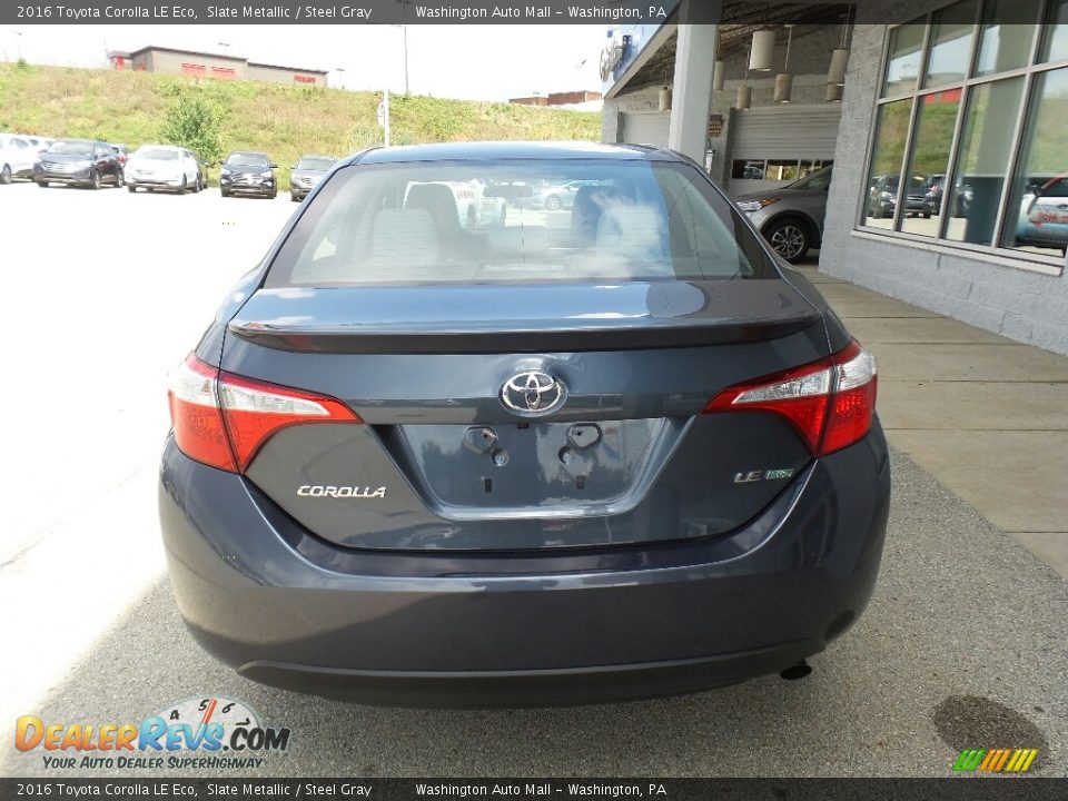 2016 Toyota Corolla LE Eco Slate Metallic / Steel Gray Photo #9