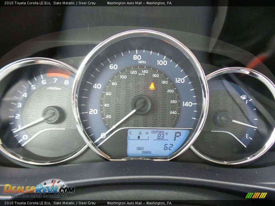 2016 Toyota Corolla LE Eco Slate Metallic / Steel Gray Photo #17
