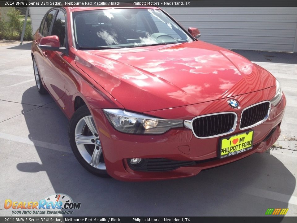 2014 BMW 3 Series 320i Sedan Melbourne Red Metallic / Black Photo #1