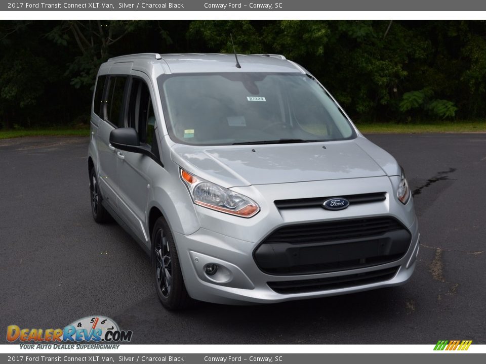 2017 Ford Transit Connect XLT Van Silver / Charcoal Black Photo #1