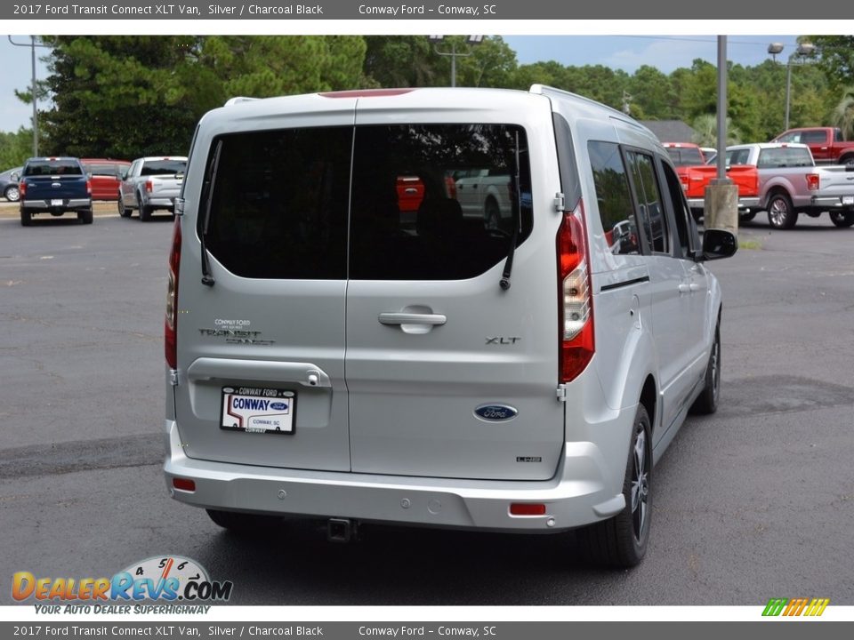 2017 Ford Transit Connect XLT Van Silver / Charcoal Black Photo #3