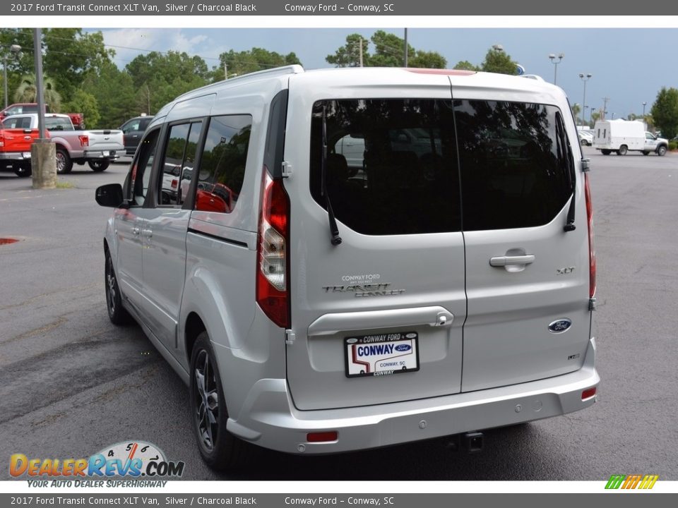 2017 Ford Transit Connect XLT Van Silver / Charcoal Black Photo #14