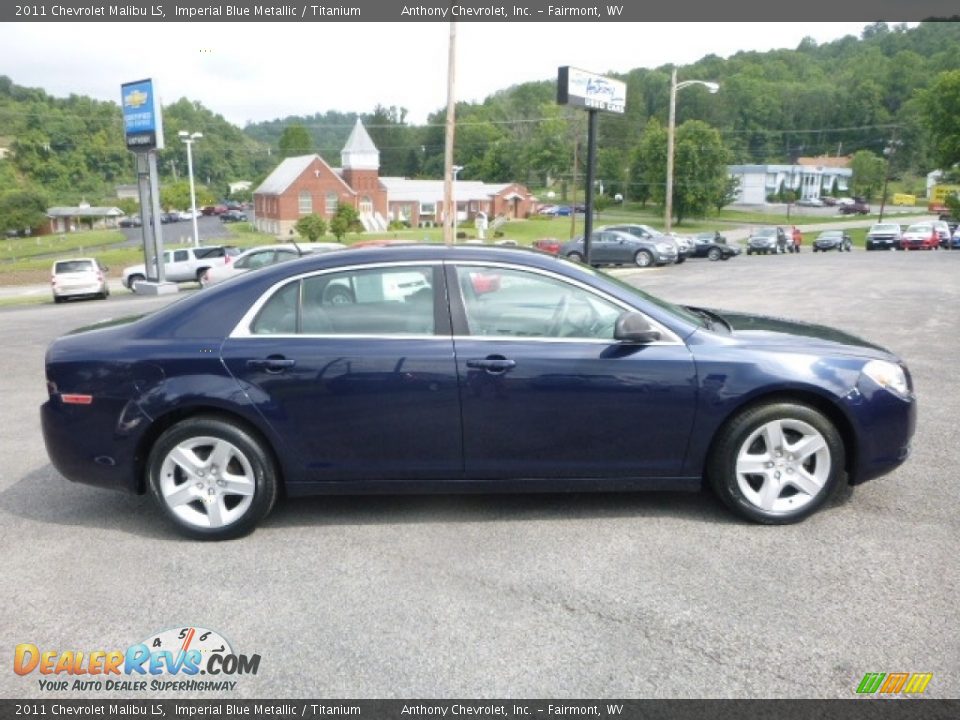 2011 Chevrolet Malibu LS Imperial Blue Metallic / Titanium Photo #6