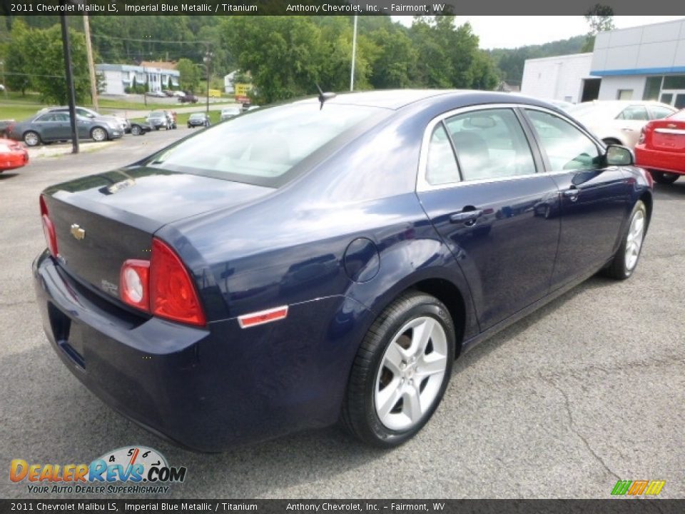 2011 Chevrolet Malibu LS Imperial Blue Metallic / Titanium Photo #7
