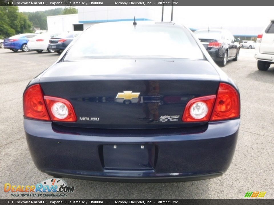2011 Chevrolet Malibu LS Imperial Blue Metallic / Titanium Photo #8