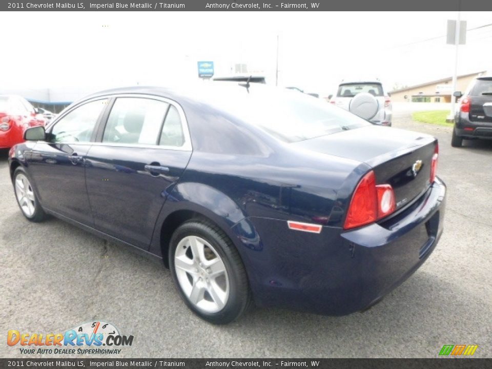 2011 Chevrolet Malibu LS Imperial Blue Metallic / Titanium Photo #9