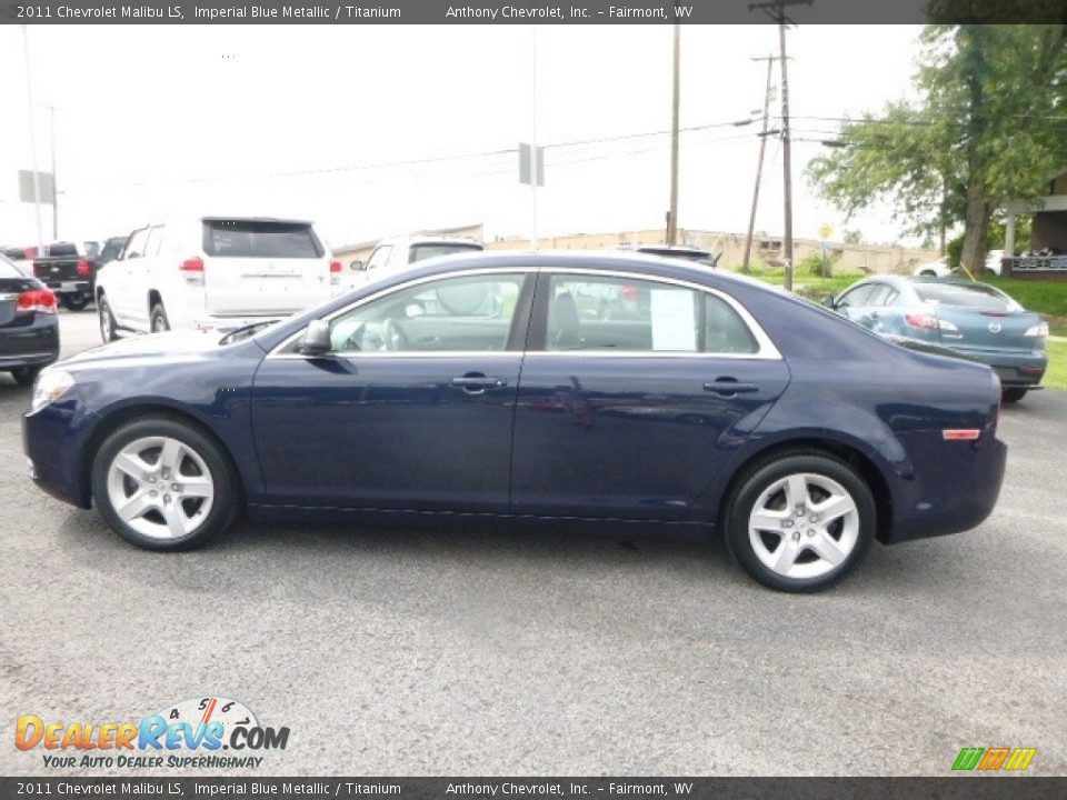2011 Chevrolet Malibu LS Imperial Blue Metallic / Titanium Photo #10