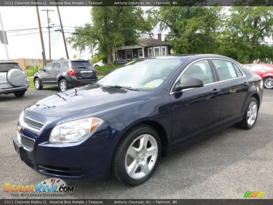 2011 Chevrolet Malibu LS Imperial Blue Metallic / Titanium Photo #11
