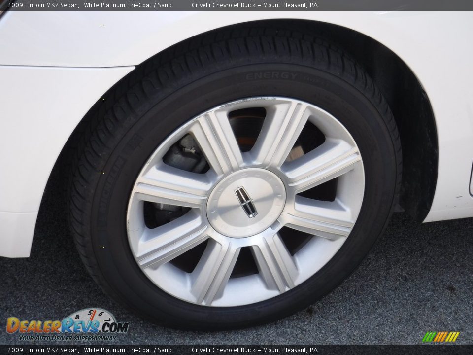2009 Lincoln MKZ Sedan White Platinum Tri-Coat / Sand Photo #3