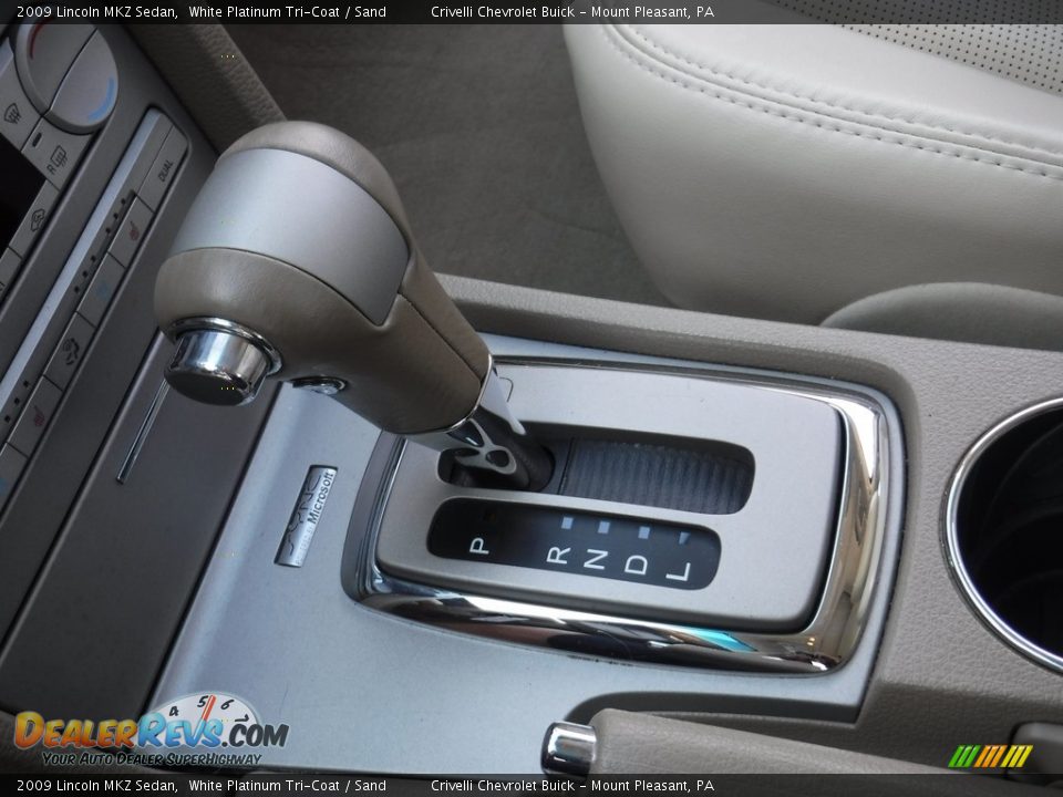 2009 Lincoln MKZ Sedan White Platinum Tri-Coat / Sand Photo #20