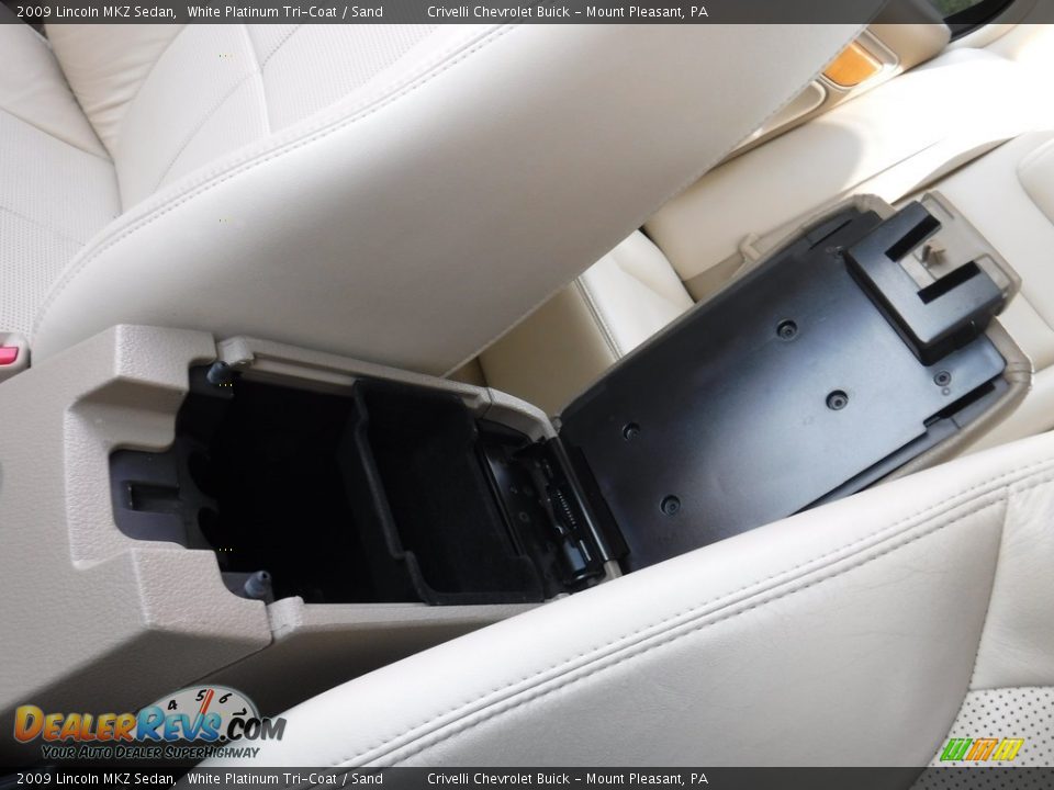 2009 Lincoln MKZ Sedan White Platinum Tri-Coat / Sand Photo #30