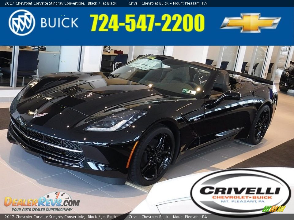 2017 Chevrolet Corvette Stingray Convertible Black / Jet Black Photo #1