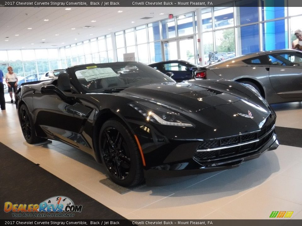 2017 Chevrolet Corvette Stingray Convertible Black / Jet Black Photo #6
