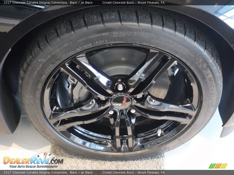 2017 Chevrolet Corvette Stingray Convertible Black / Jet Black Photo #8