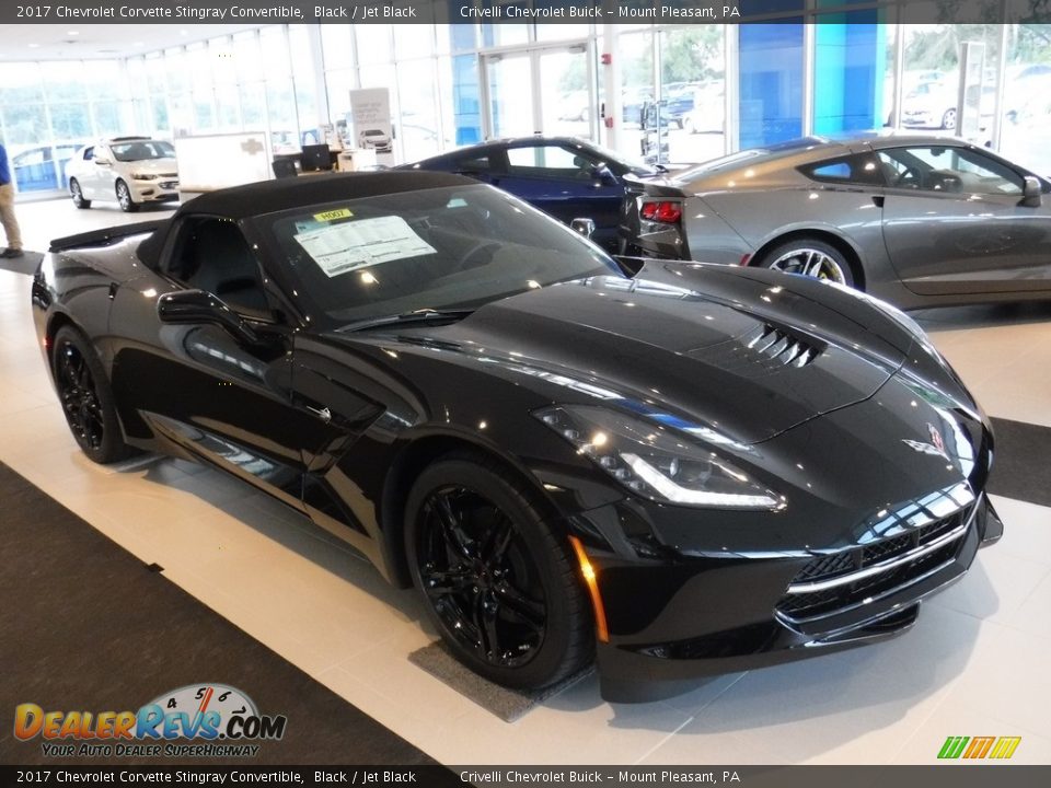 2017 Chevrolet Corvette Stingray Convertible Black / Jet Black Photo #13