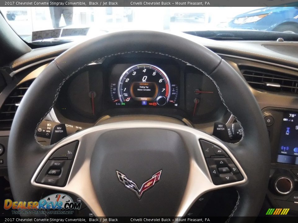 2017 Chevrolet Corvette Stingray Convertible Black / Jet Black Photo #17