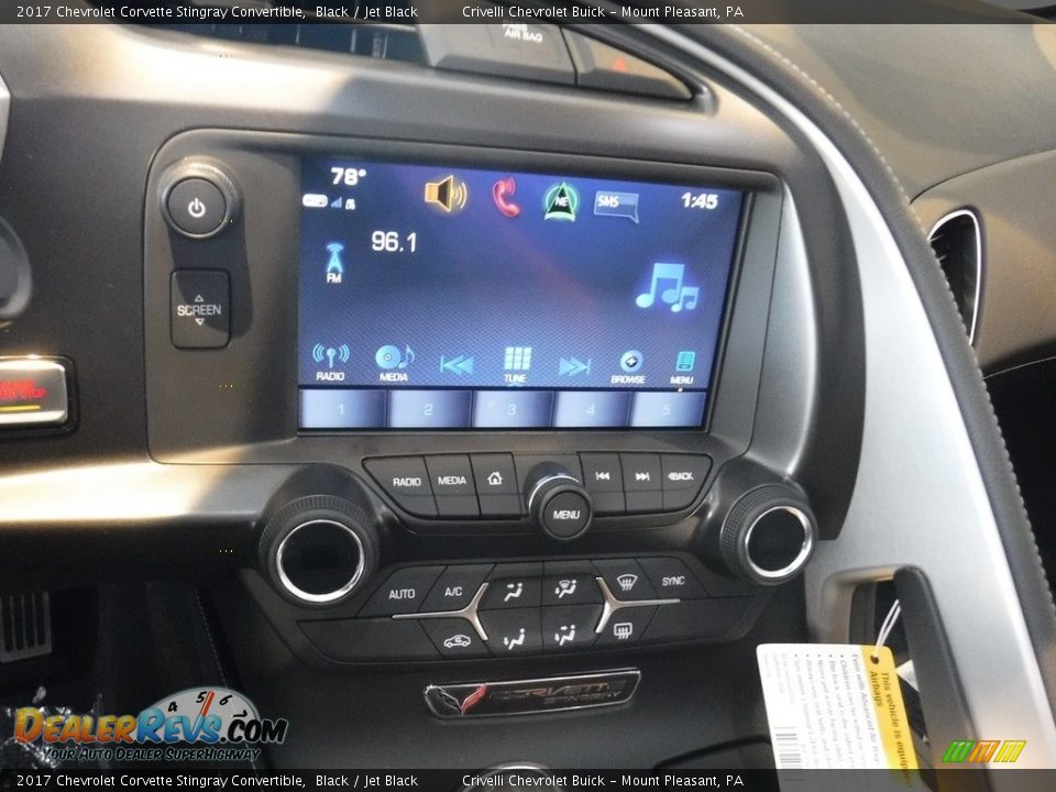 2017 Chevrolet Corvette Stingray Convertible Black / Jet Black Photo #21