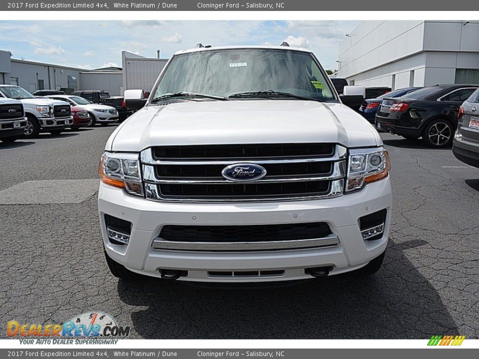 2017 Ford Expedition Limited 4x4 White Platinum / Dune Photo #31