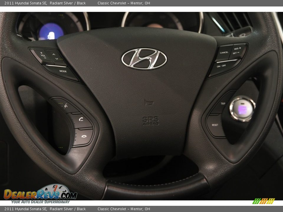 2011 Hyundai Sonata SE Radiant Silver / Black Photo #6