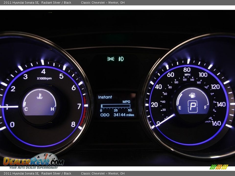 2011 Hyundai Sonata SE Radiant Silver / Black Photo #7