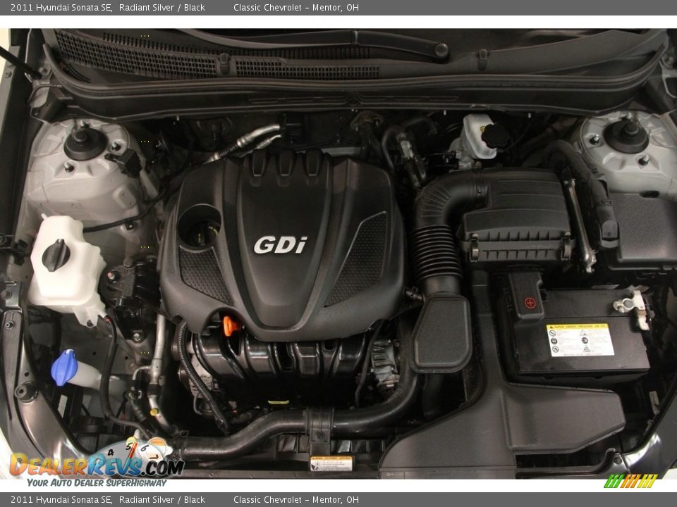 2011 Hyundai Sonata SE Radiant Silver / Black Photo #16