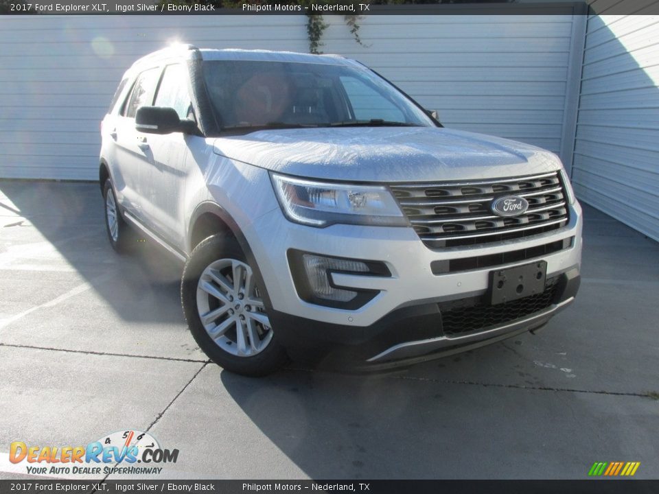 2017 Ford Explorer XLT Ingot Silver / Ebony Black Photo #1