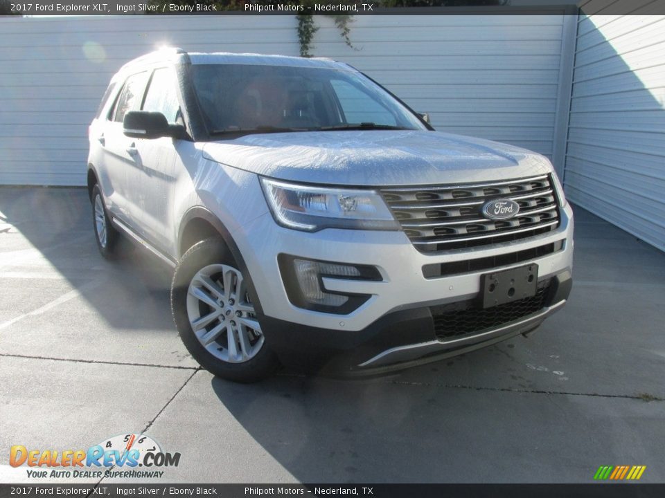 2017 Ford Explorer XLT Ingot Silver / Ebony Black Photo #2