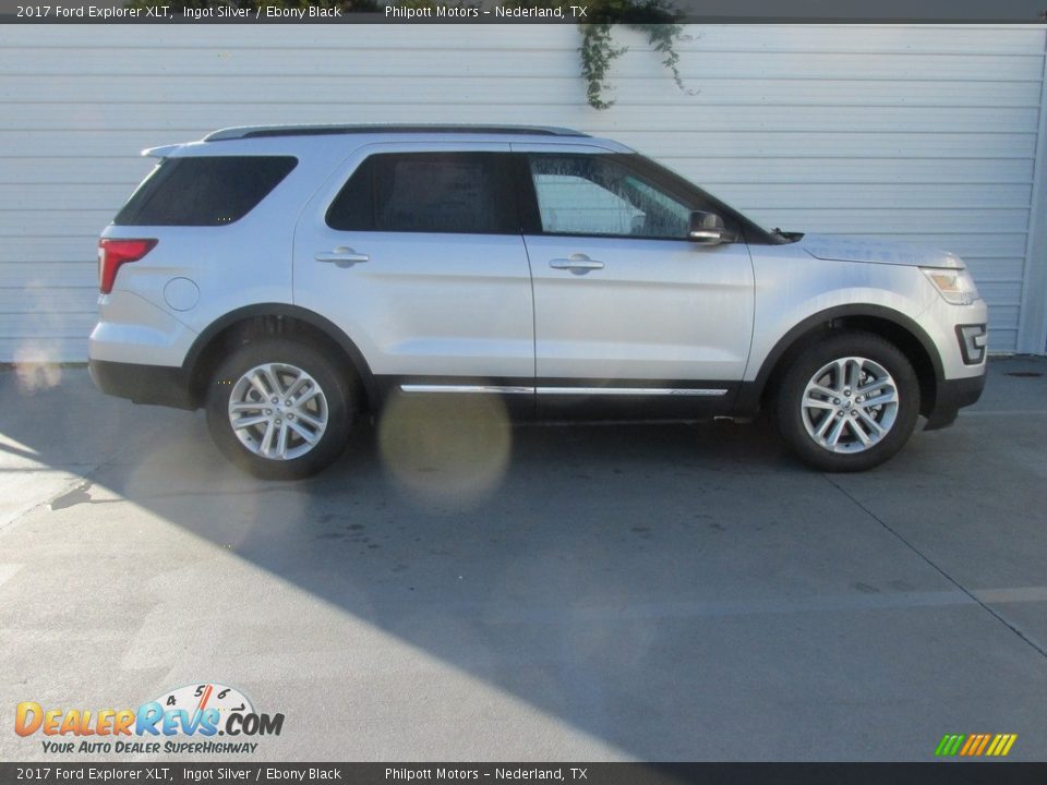 2017 Ford Explorer XLT Ingot Silver / Ebony Black Photo #3