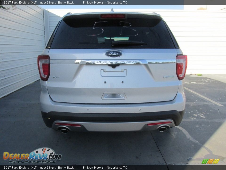 2017 Ford Explorer XLT Ingot Silver / Ebony Black Photo #5