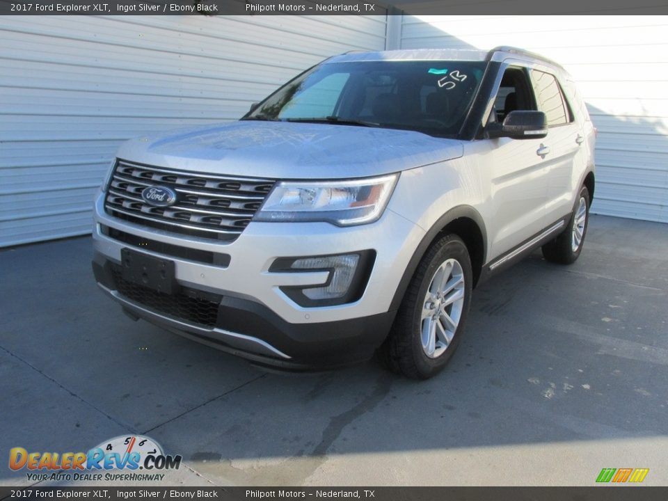 2017 Ford Explorer XLT Ingot Silver / Ebony Black Photo #7