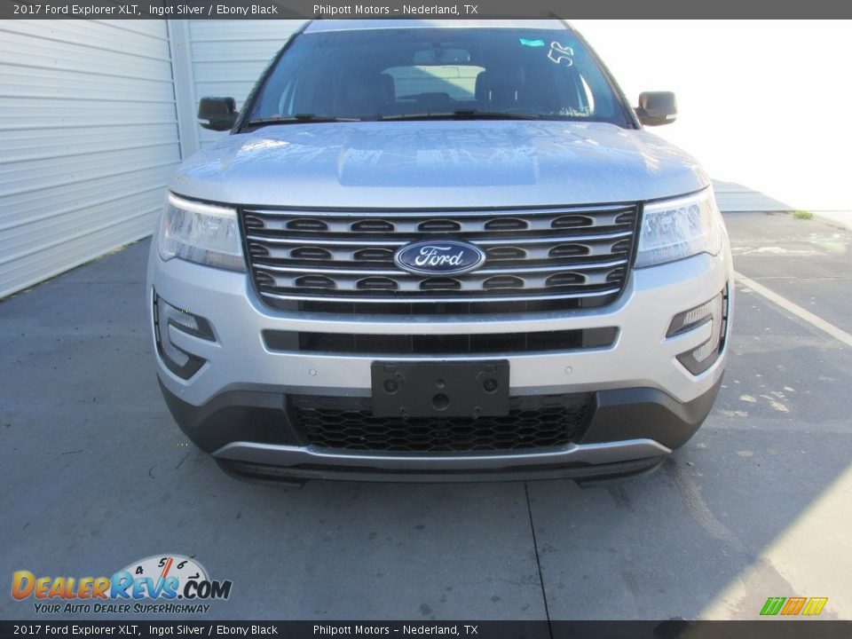 2017 Ford Explorer XLT Ingot Silver / Ebony Black Photo #8