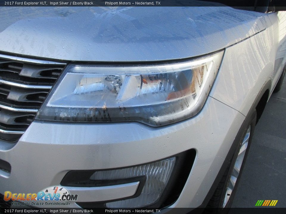 2017 Ford Explorer XLT Ingot Silver / Ebony Black Photo #9