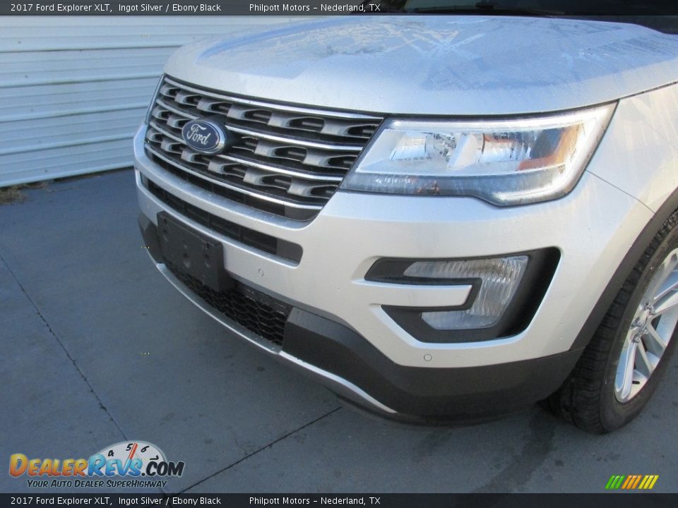 2017 Ford Explorer XLT Ingot Silver / Ebony Black Photo #10