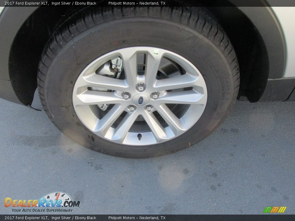 2017 Ford Explorer XLT Ingot Silver / Ebony Black Photo #11