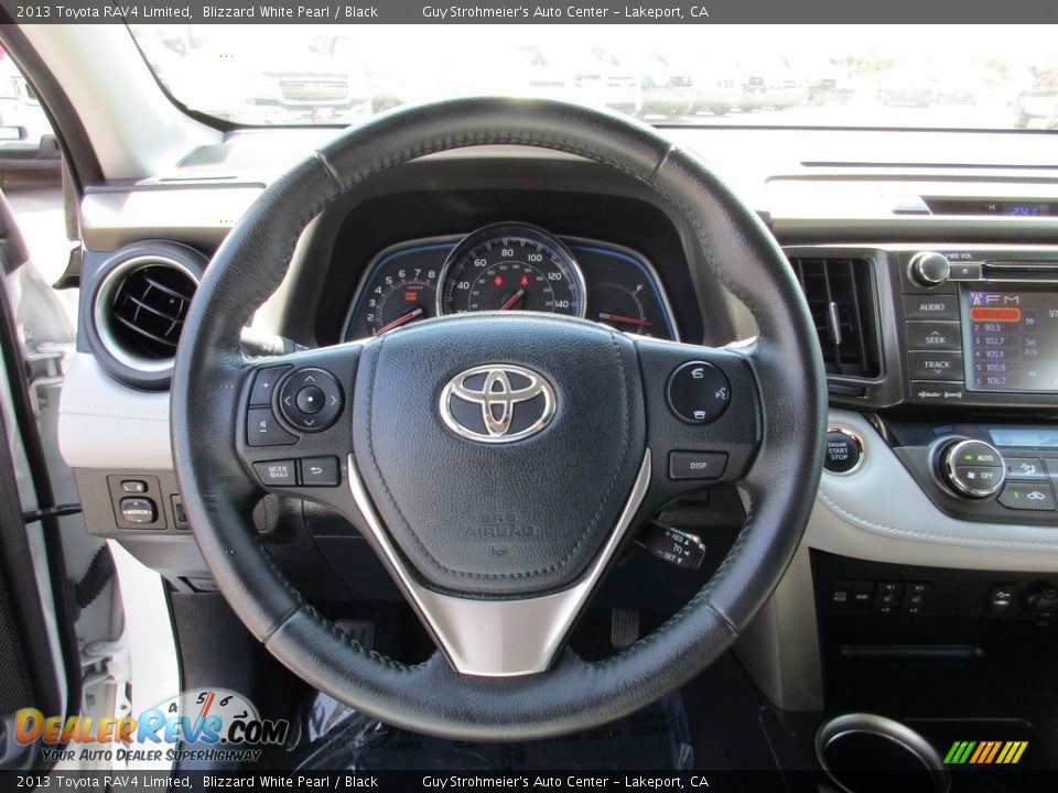 2013 Toyota RAV4 Limited Blizzard White Pearl / Black Photo #13