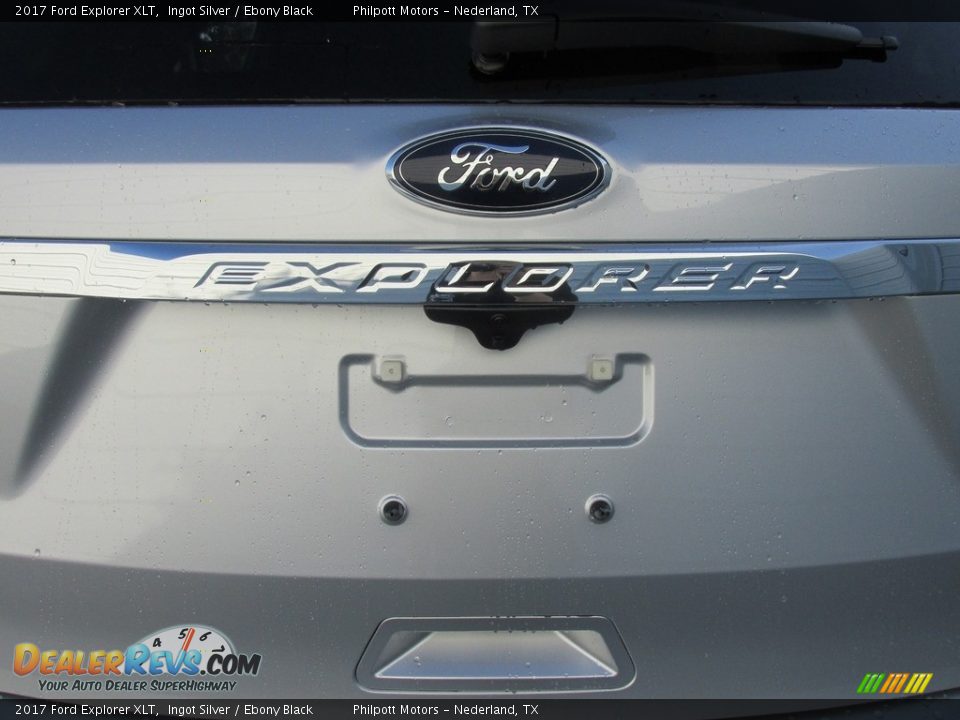 2017 Ford Explorer XLT Ingot Silver / Ebony Black Photo #14