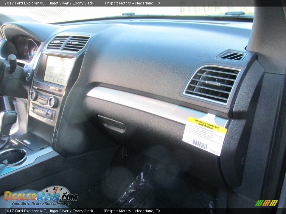 2017 Ford Explorer XLT Ingot Silver / Ebony Black Photo #18
