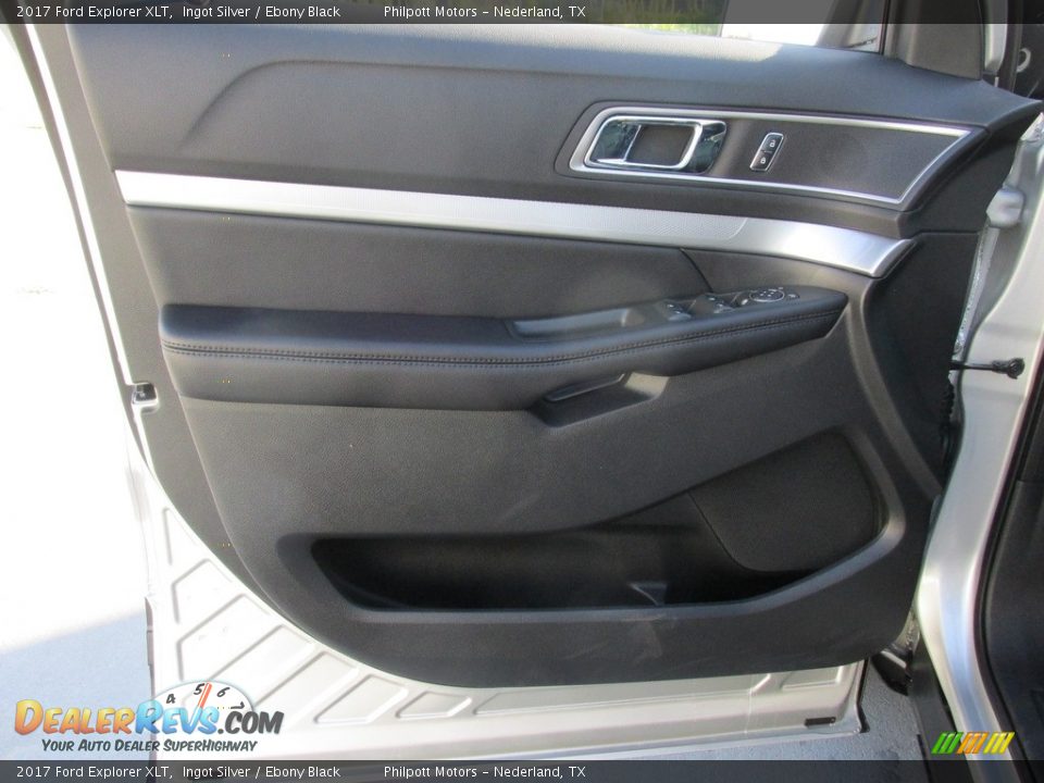 2017 Ford Explorer XLT Ingot Silver / Ebony Black Photo #21