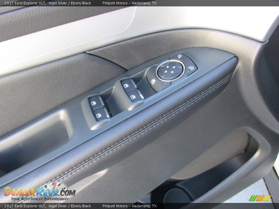 2017 Ford Explorer XLT Ingot Silver / Ebony Black Photo #22